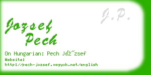jozsef pech business card
